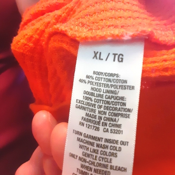 Areopostale pullover top with hoodie size XL/TG - Picture 2 of 8